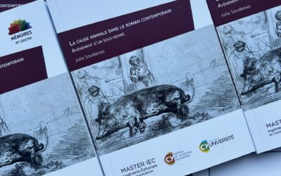 SOUDANAS Julia, La cause animale dans le roman contemporain : avènement d’un sous-genre